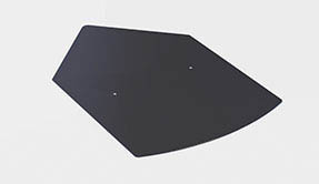 Bosca Black Steel Corner Ash Hearth
