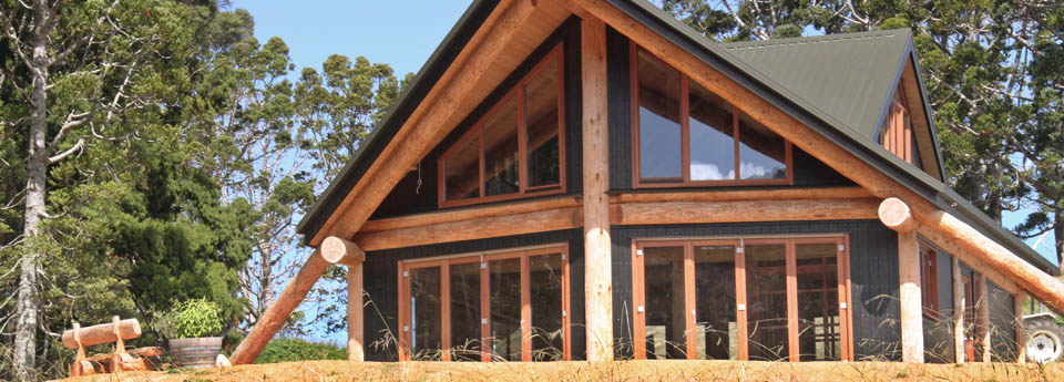 Bosca Spirit 550 wood fire in log house